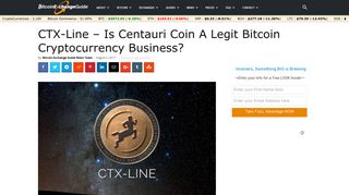 
                            5. CTX-Line Review - Is Centauri Coin A Legit Bitcoin Cryptocurrency ...