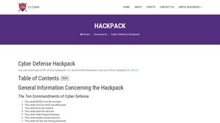 
                            10. CU Cyber - Hackpack