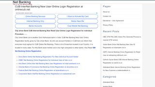 
                            5. CUB Net Banking New User Online Login Registration at ...
