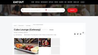 
                            6. Cuba Lounge (Gateway) - Restaurant in Umhlanga - EatOut