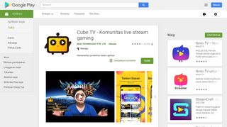 
                            2. Cube TV - Komunitas live stream gaming - Aplikasi di Google Play