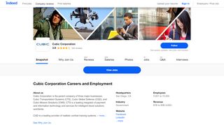
                            7. Cubic Corporation Careers and Employment | Indeed.com