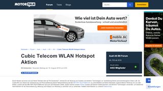 
                            7. Cubic Telecom WLAN Hotspot Aktion : Audi A5 B9 - Motor-Talk