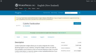 
                            8. Cubilis Fastbooker | WordPress.org