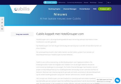 
                            9. Cubilis koppelt met HotelGrouper.com :: Nieuws :: Cubilis Hotel Software