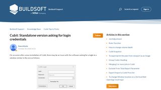 
                            6. Cubit: Standalone version asking for login credentials - Buildsoft Support