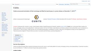 
                            2. Cubits - Bitcoin Wiki