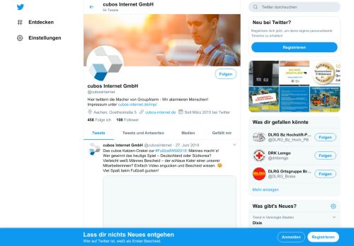 
                            4. cubos Internet GmbH (@cubosinternet) | Twitter