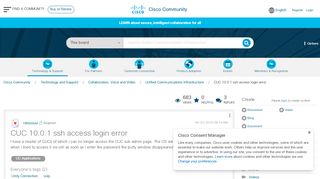 
                            12. CUC 10.0.1 ssh access login error - Cisco Community