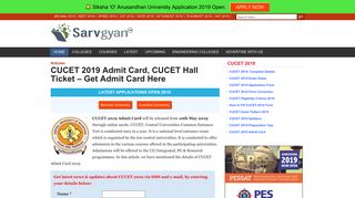 
                            5. CUCET 2019 Admit Card, CUCET Hall Ticket - Get Admit Card Here