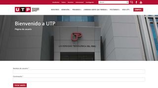 
                            7. Cuenta de usuario | Universidad Tecnológica del Perú - Utp