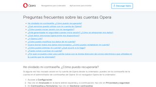 
                            4. Cuentas de Opera: preguntas frecuentes | Opera