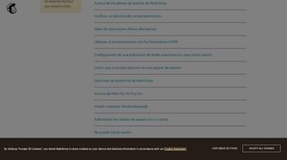 
                            4. Cuentas - MailChimp