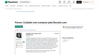 
                            13. Cuidado com compras pela Decolar.com - Viagem aérea Fórum ...