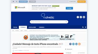 
                            10. ¡Cuidado! Mensajes estafa de iPhone robados - Solvetic