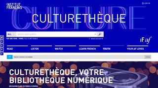 
                            1. Culturethèque - Présentation Culturethèque