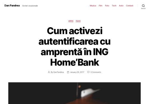 
                            12. Cum activezi autentificarea cu amprentă în ING Home'Bank | Dan ...