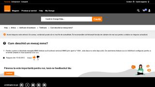 
                            5. Cum deschid un mesaj mms? | Orange Help