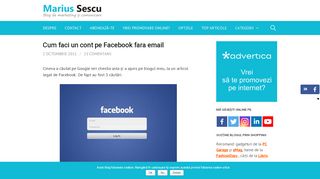 
                            13. Cum faci un cont pe Facebook fara email - Marius Sescu