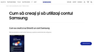 
                            2. Cum să creați și să utilizați contul Samsung | Samsung Suport ...