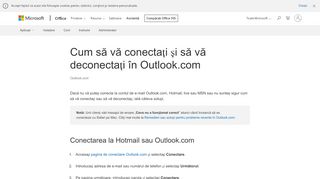 
                            7. Cum să vă conectați și să vă deconectați în Outlook.com - Outlook