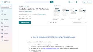 
                            7. Cum Se Creeaza Un Site OTF Prin Replicare - Scribd