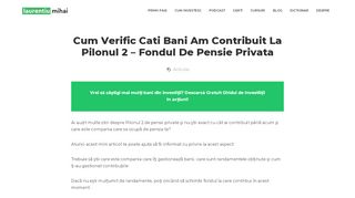 
                            11. Cum Verific Cati Bani Am Contribuit La Pilonul 2 - Fondul De Pensie ...