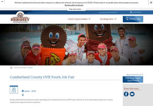 
                            13. Cumberland County OVR Youth Job Fair | Hershey Jobs