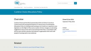
                            11. Cumbria Choice Allocations Policy - Cumbria County Council - Citizen ...