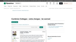 
                            5. Cumbrian Cottages - extra charges - be warned - Timeshares ...