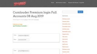 
                            10. Cumlouder Premium login Full Accounts - xpassgf