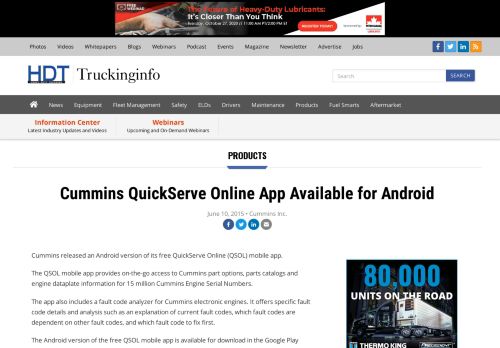 
                            13. Cummins QuickServe Online App Available for Android - Products ...