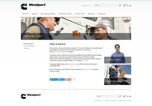 
                            6. Cummins Westport - Parts & Service
