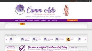 
                            2. Cumtree | Free Adult Classifieds Sex Hookups South Africa