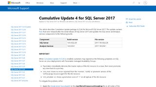 
                            12. Cumulative Update 4 for SQL Server 2017 - Microsoft Support