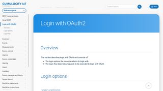 
                            3. Cumulocity IoT Guides | Login with OAuth2