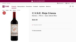 
                            13. Cune Rioja Crianza | Red wine | 13087248 | SAQ.com