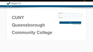 
                            7. CUNY Queensborough Community College - Login