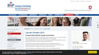
                            8. Cup der Privaten 2018 | BSP Campus Hamburg