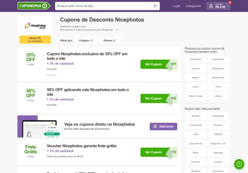 
                            11. Cupom de desconto Nicephotos | 50% OFF - Fevereiro 2019