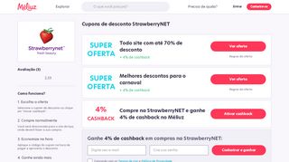 
                            13. Cupom de Desconto StrawberryNET - Fevereiro 2019 - Meliuz