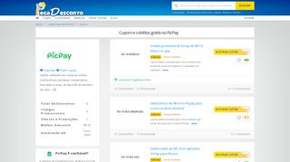 
                            10. Cupons de desconto PicPay - R$ 10 em créditos para fevereiro de 2019