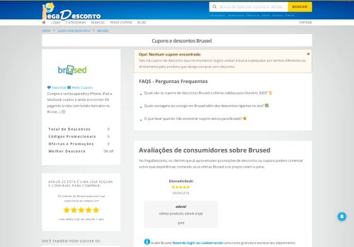 
                            13. Cupons de descontos Brused válidos em 2019