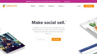 
                            2. Curalate - Make Social Sell For Your E-Commerce Brand