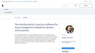 
                            3. curaMED - practice software for doctors | Swisscom