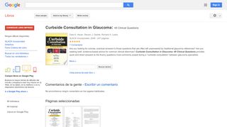 
                            8. Curbside Consultation in Glaucoma: 49 Clinical Questions