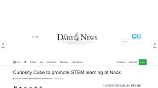 
                            11. Curiosity Cube to promote STEM learning at Nock | Local News ...