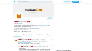 
                            7. Curious Cat (@CuriousCatMe) | Twitter