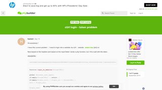 
                            6. cUrl login - token problem - PHPBuilder Forums