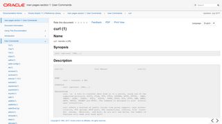 
                            9. curl - man pages section 1: User Commands - Oracle Docs